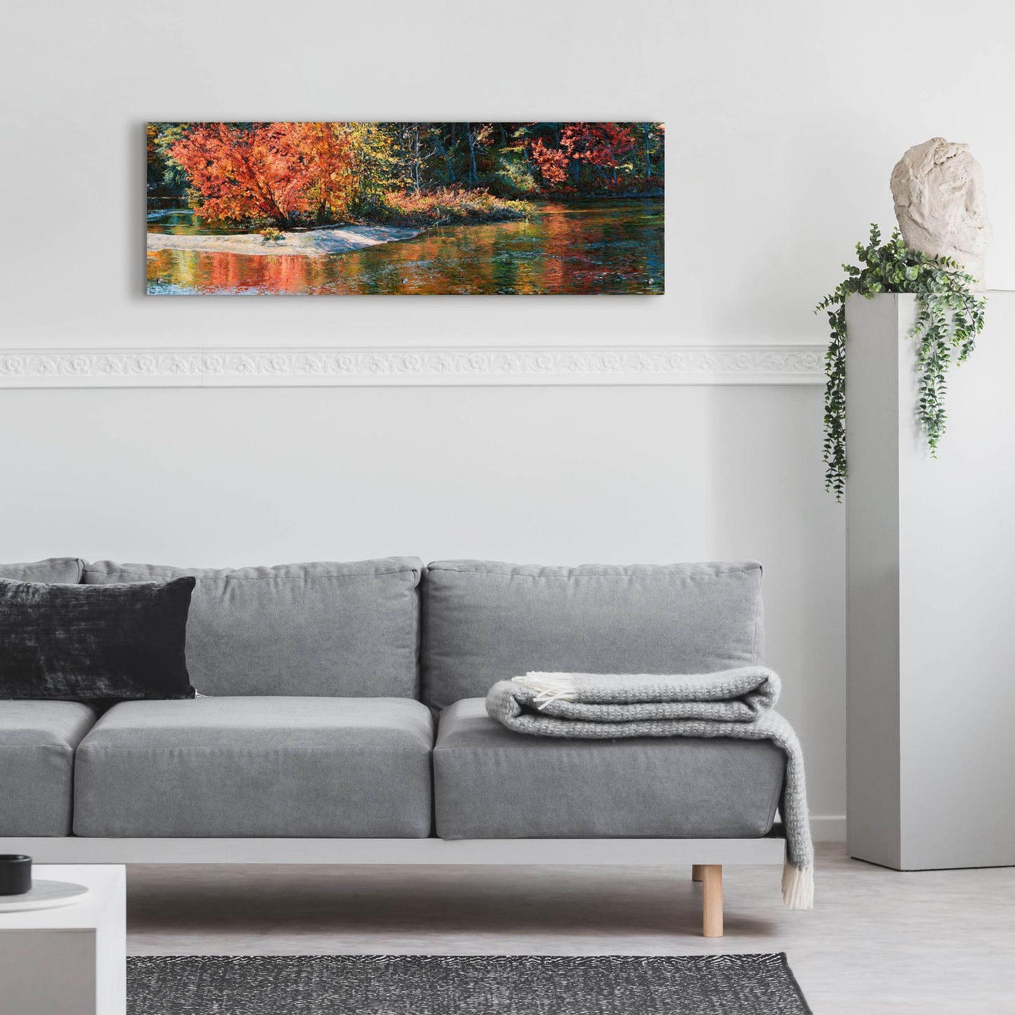 Epic Art 'Autumn Splendor' by Joanne Towers, Acrylic Glass Wall Art,48x16