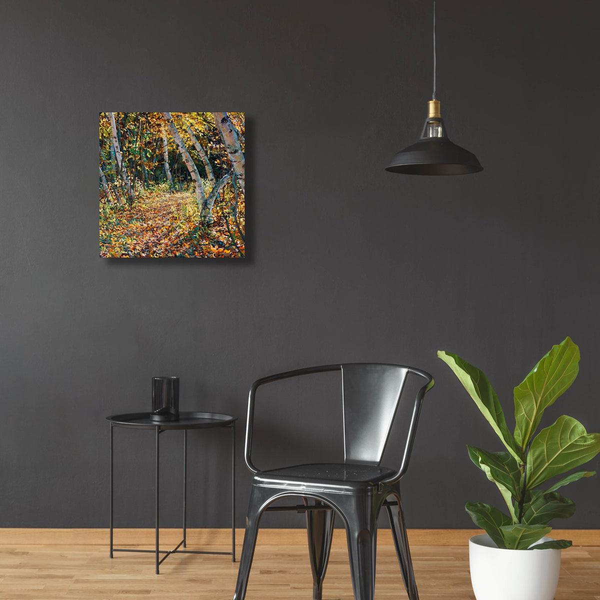 Epic Art 'Bend in the Trail' by Joanne Towers, Acrylic Glass Wall Art,24x24