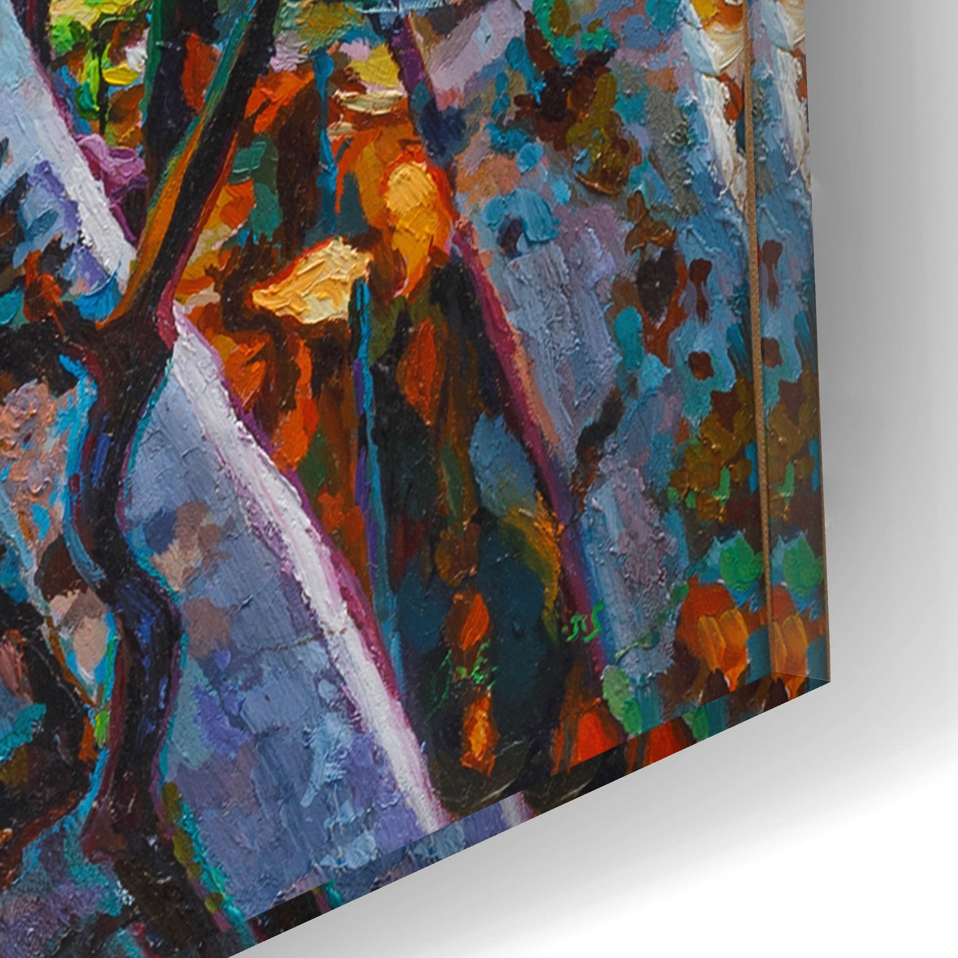 Epic Art 'Birches' by Joanne Towers, Acrylic Glass Wall Art,12x16