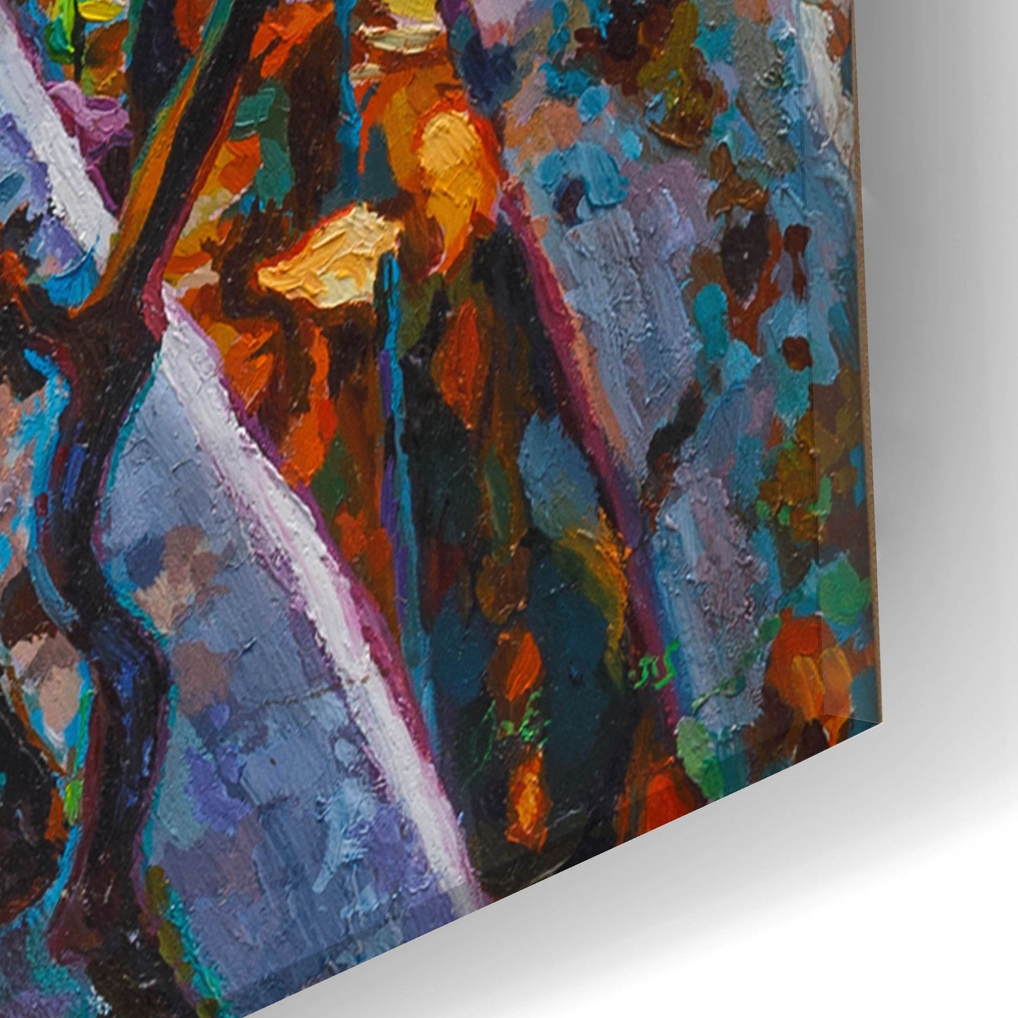 Epic Art 'Birches' by Joanne Towers, Acrylic Glass Wall Art,16x24