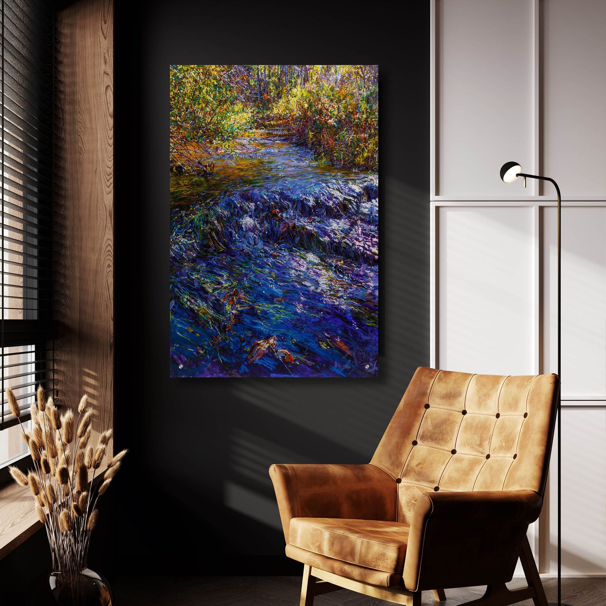 Epic Art 'Waterfall' by Joanne Towers, Acrylic Glass Wall Art,24x36