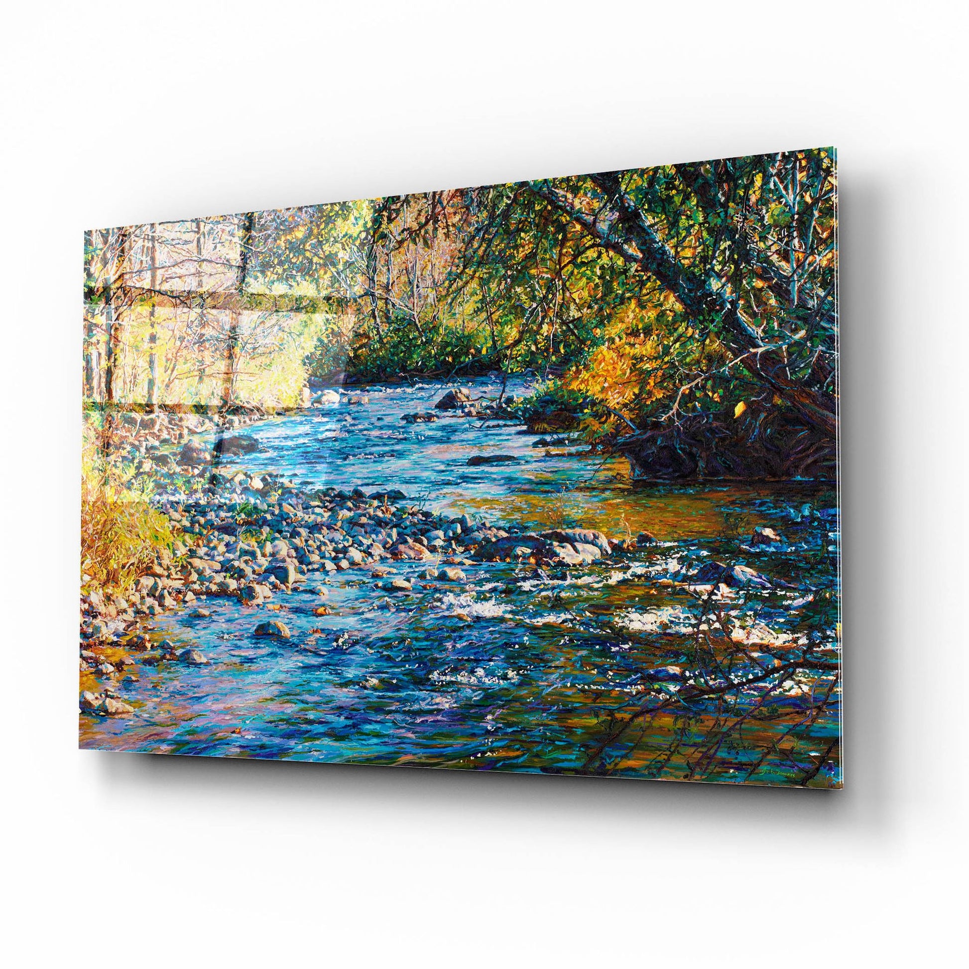 Epic Art 'River Lace' by Joanne Towers, Acrylic Glass Wall Art,16x12