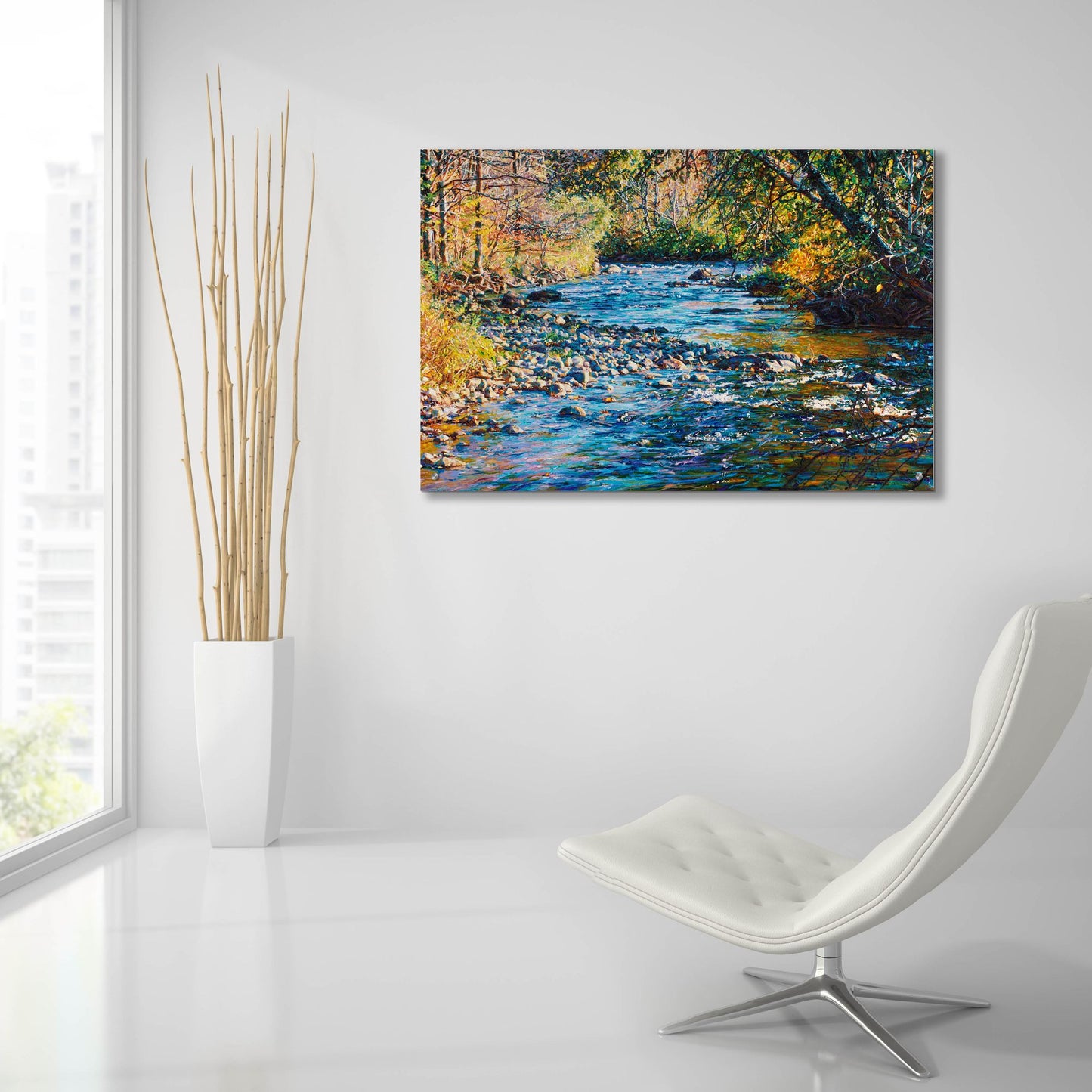 Epic Art 'River Lace' by Joanne Towers, Acrylic Glass Wall Art,36x24