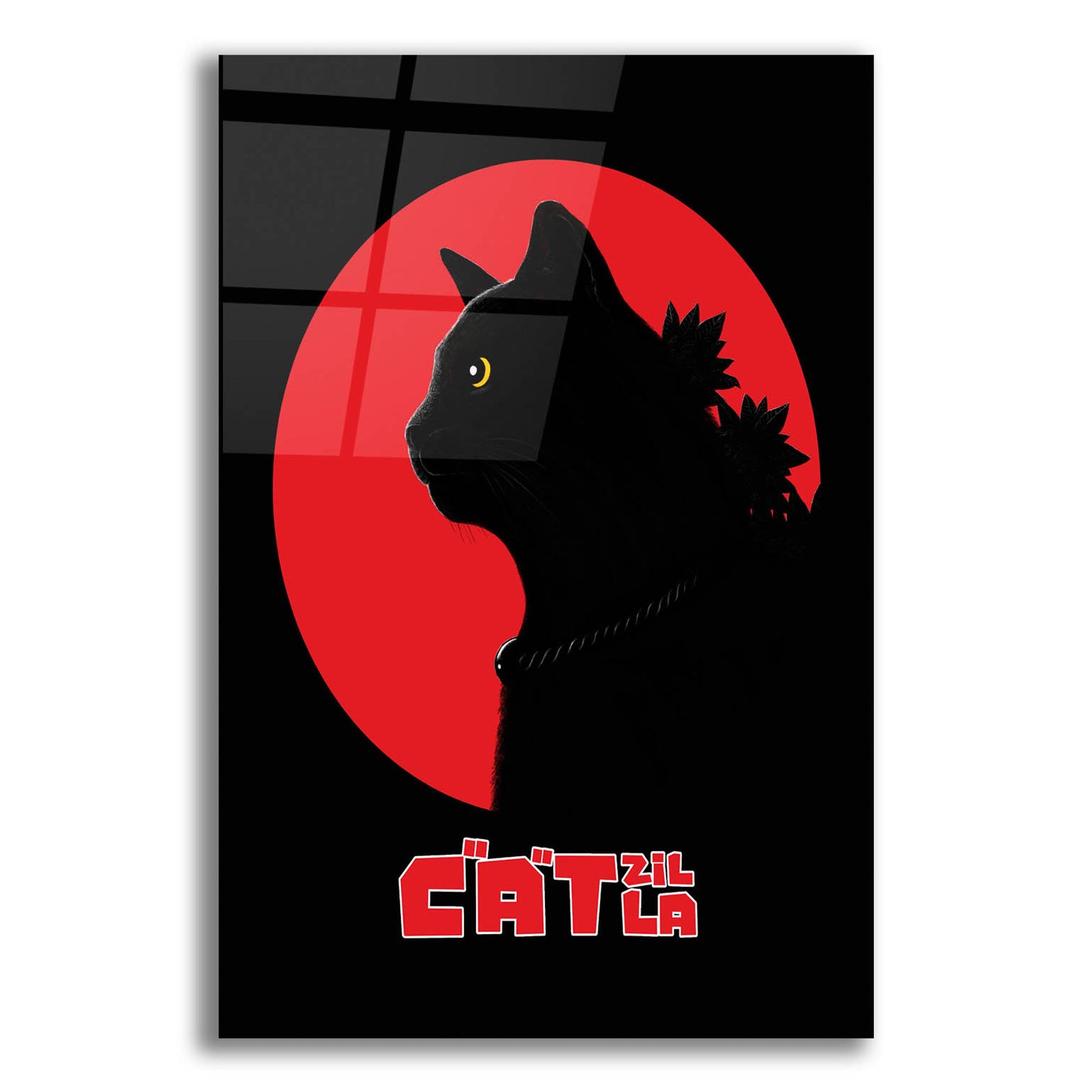 Epic Art 'Catzilla' by Tummeow, Acrylic Glass Wall Art