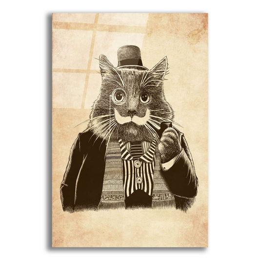 Epic Art 'Mustache Cat' by Tummeow, Acrylic Glass Wall Art