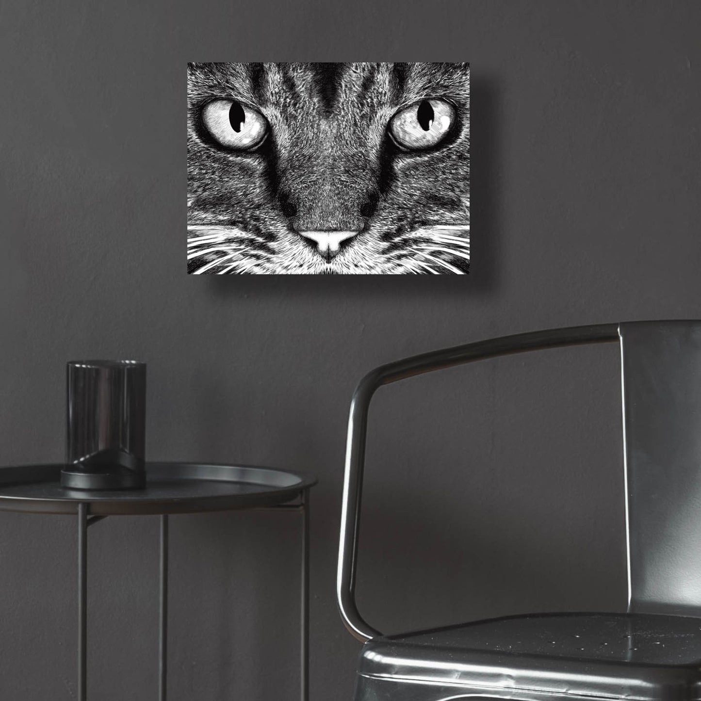 Epic Art 'The Cat' by Tummeow, Acrylic Glass Wall Art,16x12