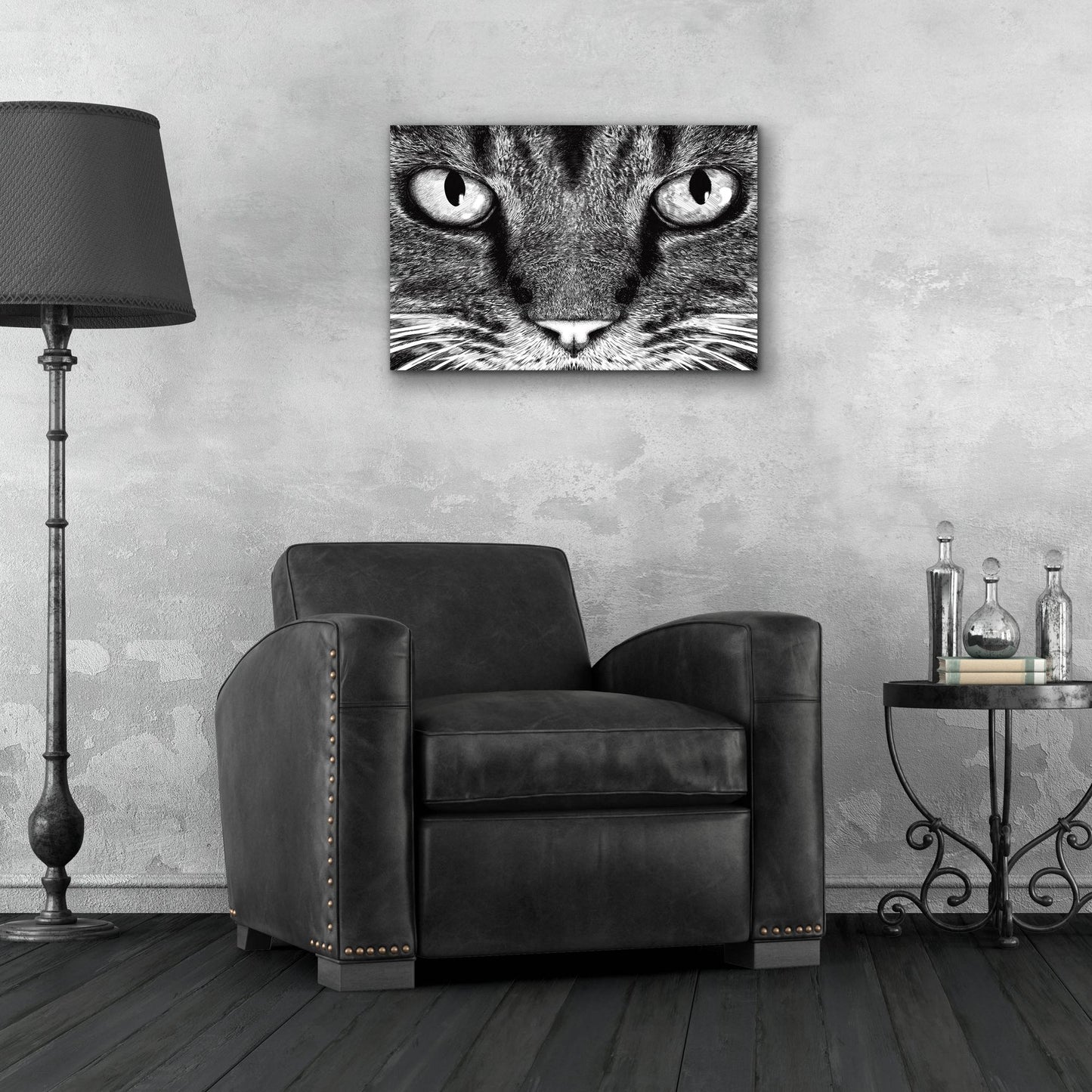 Epic Art 'The Cat' by Tummeow, Acrylic Glass Wall Art,24x16