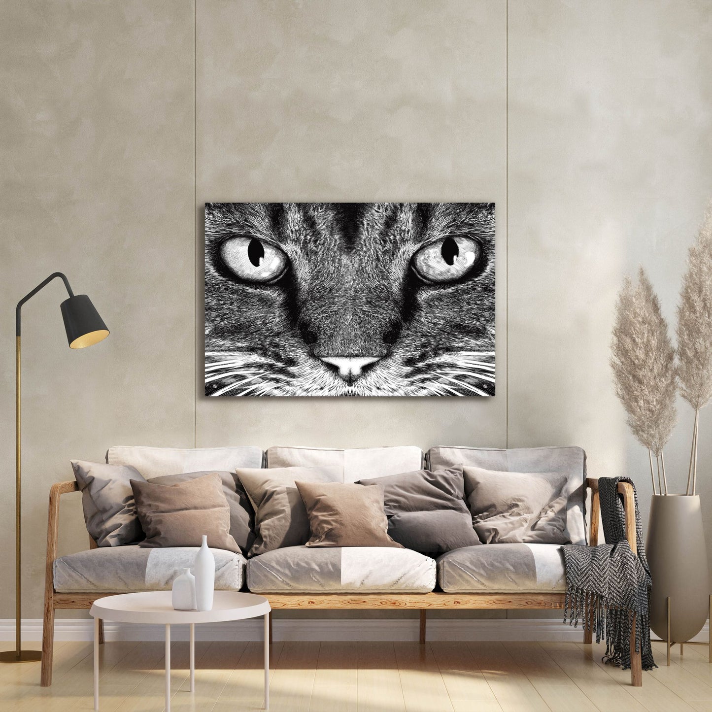 Epic Art 'The Cat' by Tummeow, Acrylic Glass Wall Art,36x24