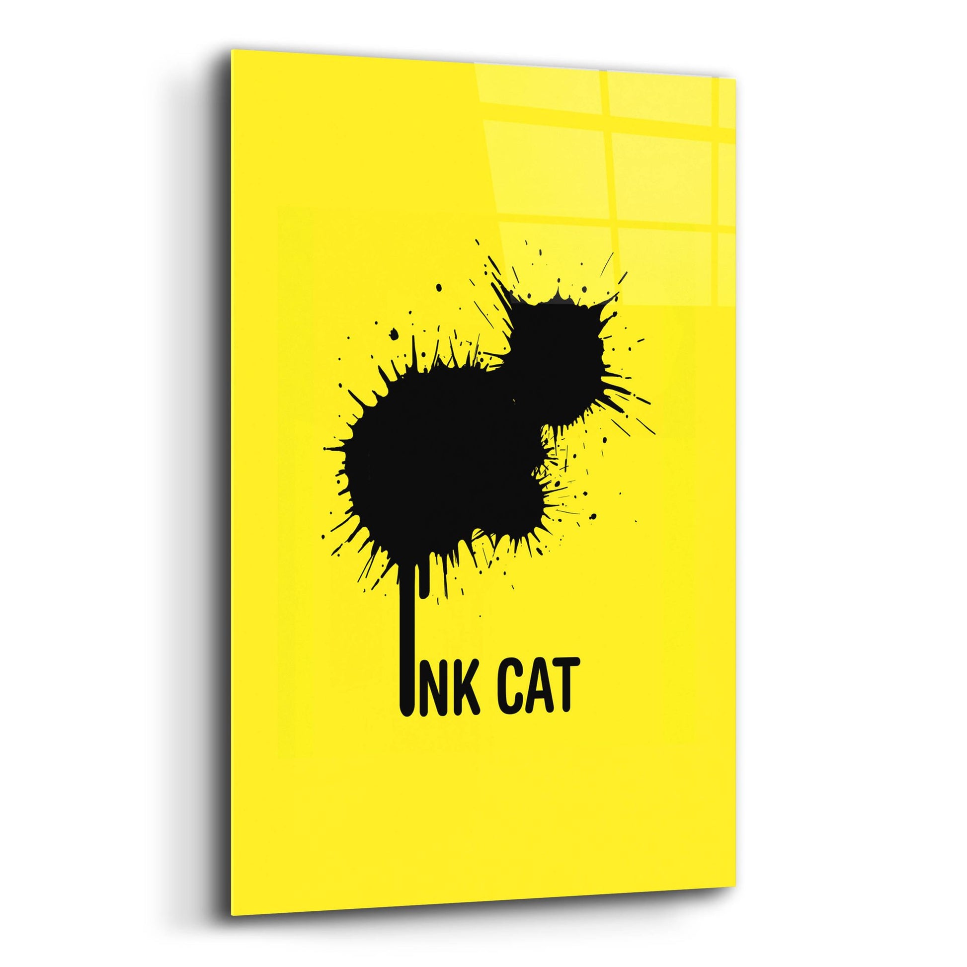 Epic Art 'Ink Cat' by Tummeow, Acrylic Glass Wall Art,16x24