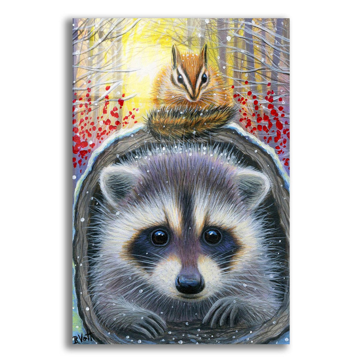 Snowflake Buddies by Bridget Voth acrylic glass wall art