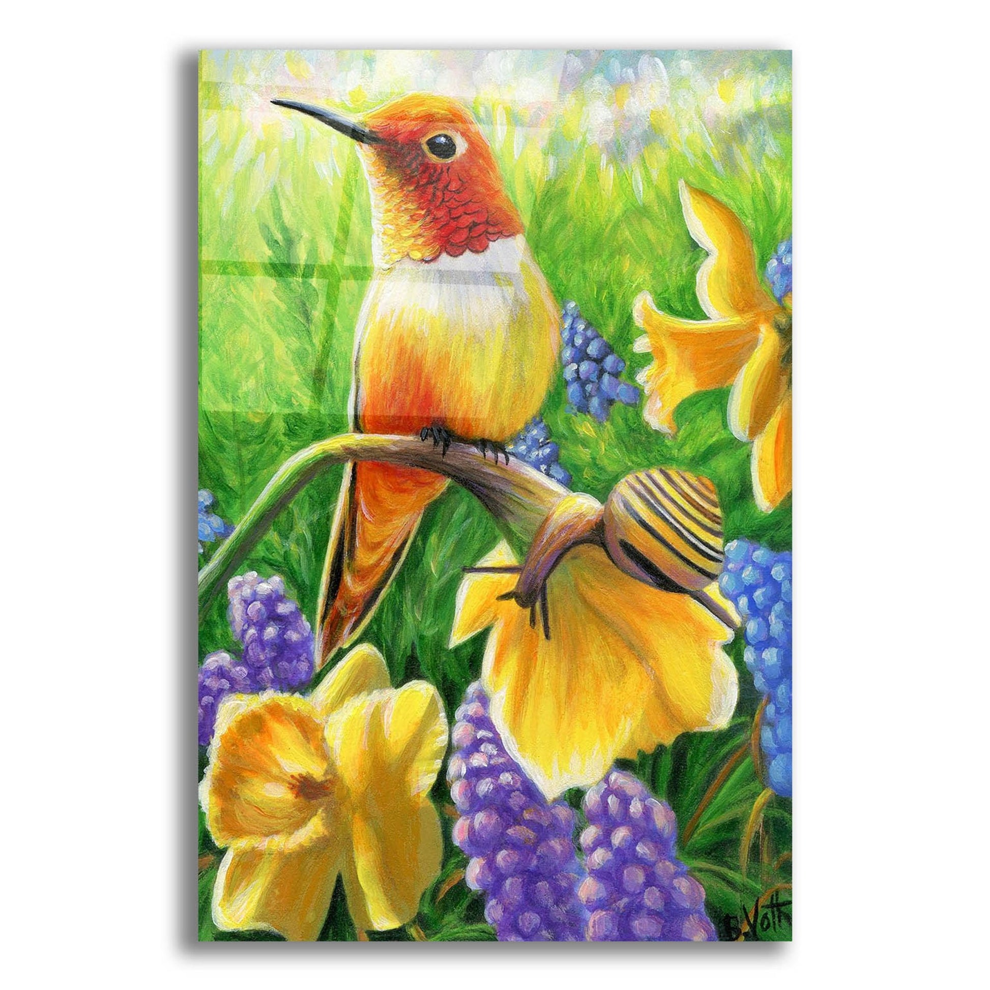 Epic Art 'Spring In The Garden9' by Bridget Voth, Acrylic Glass Wall Art