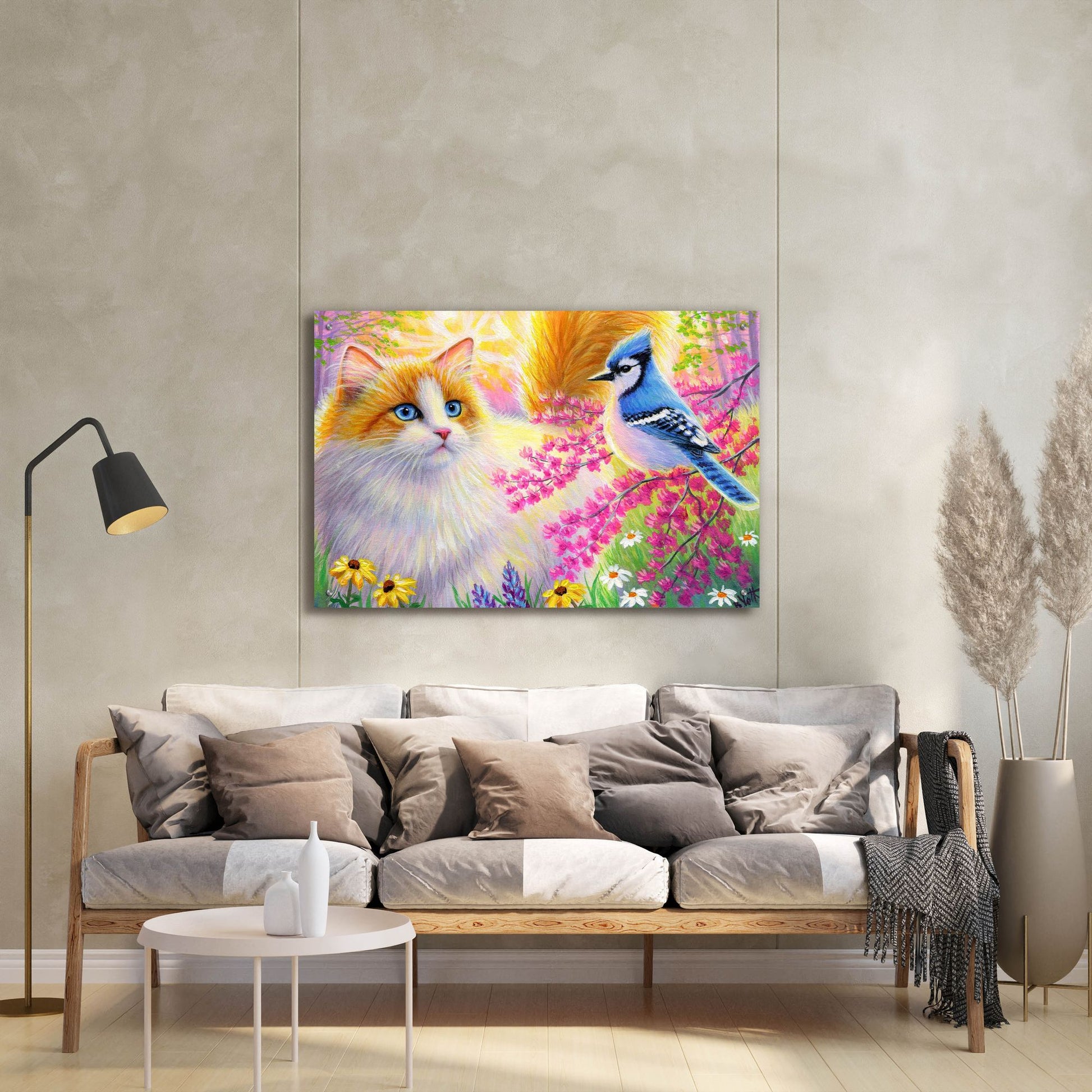 Epic Art 'Sunshine In Ambers Meadow' by Bridget Voth, Acrylic Glass Wall Art,36x24