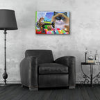 Tiffanys Quilt by Bridget Voth - 24x16 acrylic wall art in a room