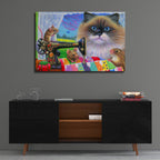 Tiffanys Quilt by Bridget Voth - 36x24 acrylic wall art in a room