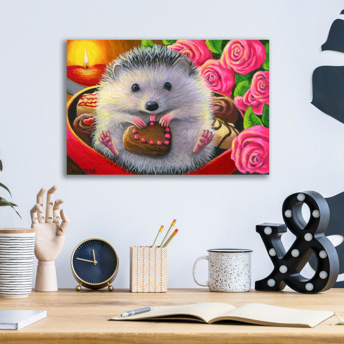 Valentine Sweets by Bridget Voth - 16x12 acrylic wall art in a room
