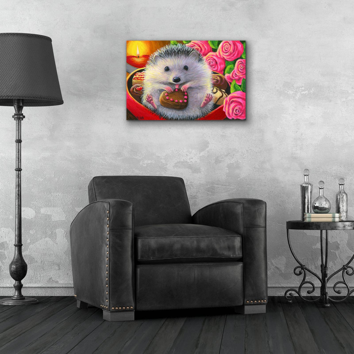 Valentine Sweets by Bridget Voth - 24x16 acrylic wall art in a room