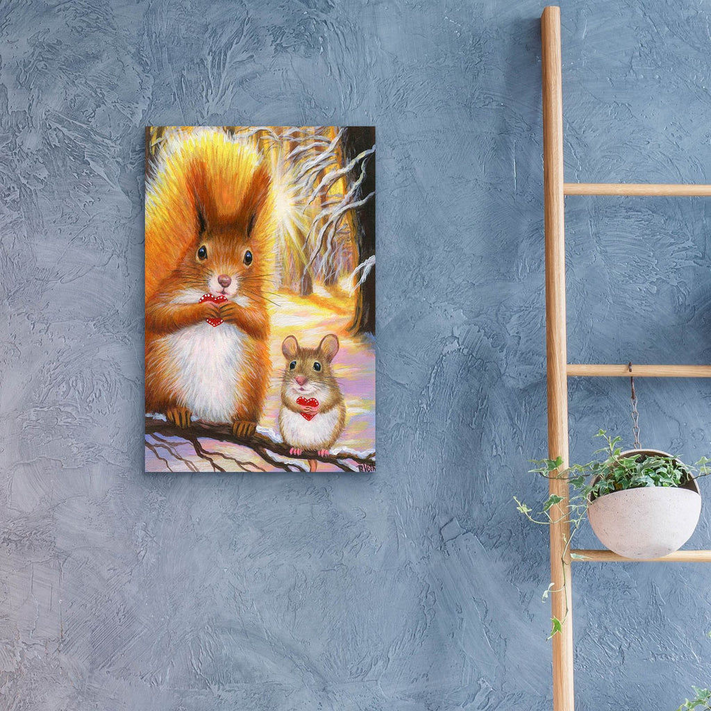 Valentines For Friends7 by Bridget Voth - 16x24 acrylic wall art in a room