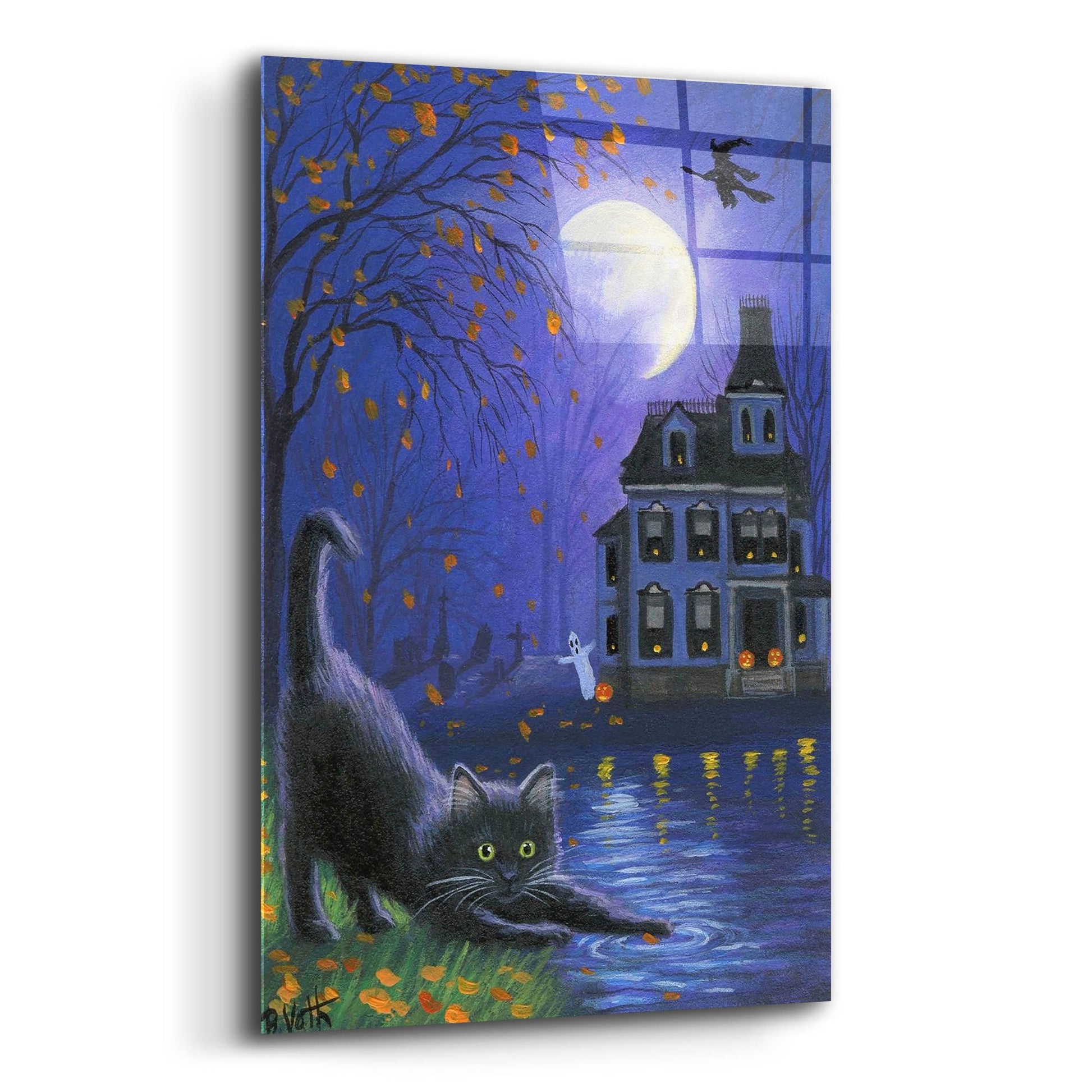 Epic Art 'Witch's Moon' by Bridget Voth, Acrylic Glass Wall Art,12x16