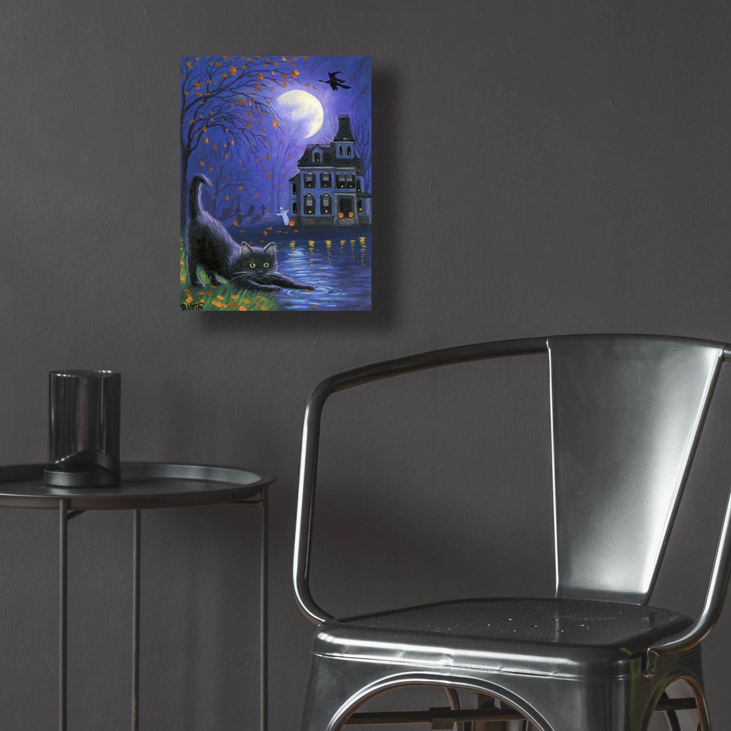 Epic Art 'Witch's Moon' by Bridget Voth, Acrylic Glass Wall Art,12x16