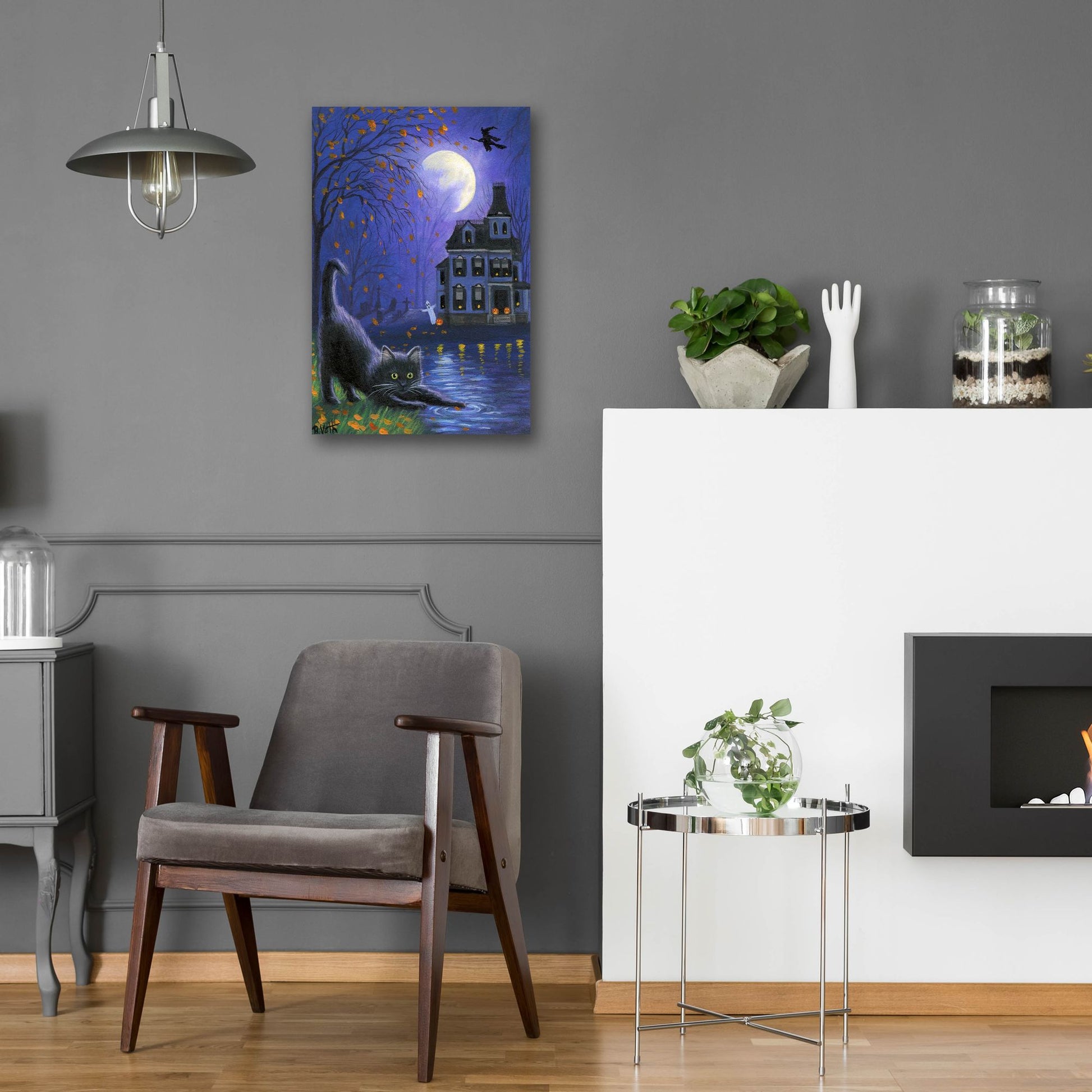 Epic Art 'Witch's Moon' by Bridget Voth, Acrylic Glass Wall Art,16x24