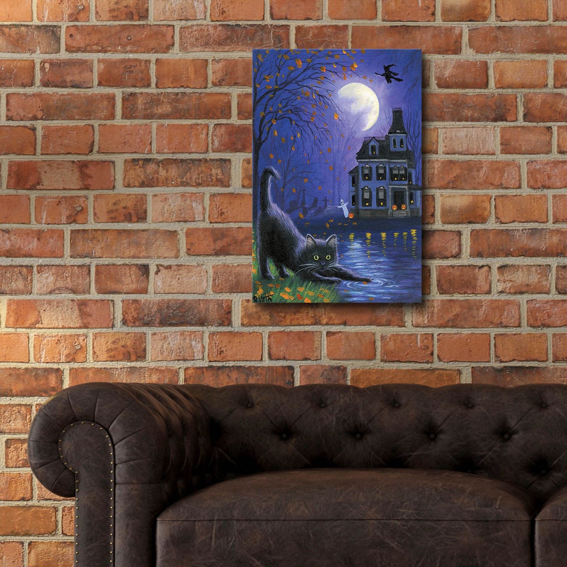 Epic Art 'Witch's Moon' by Bridget Voth, Acrylic Glass Wall Art,16x24