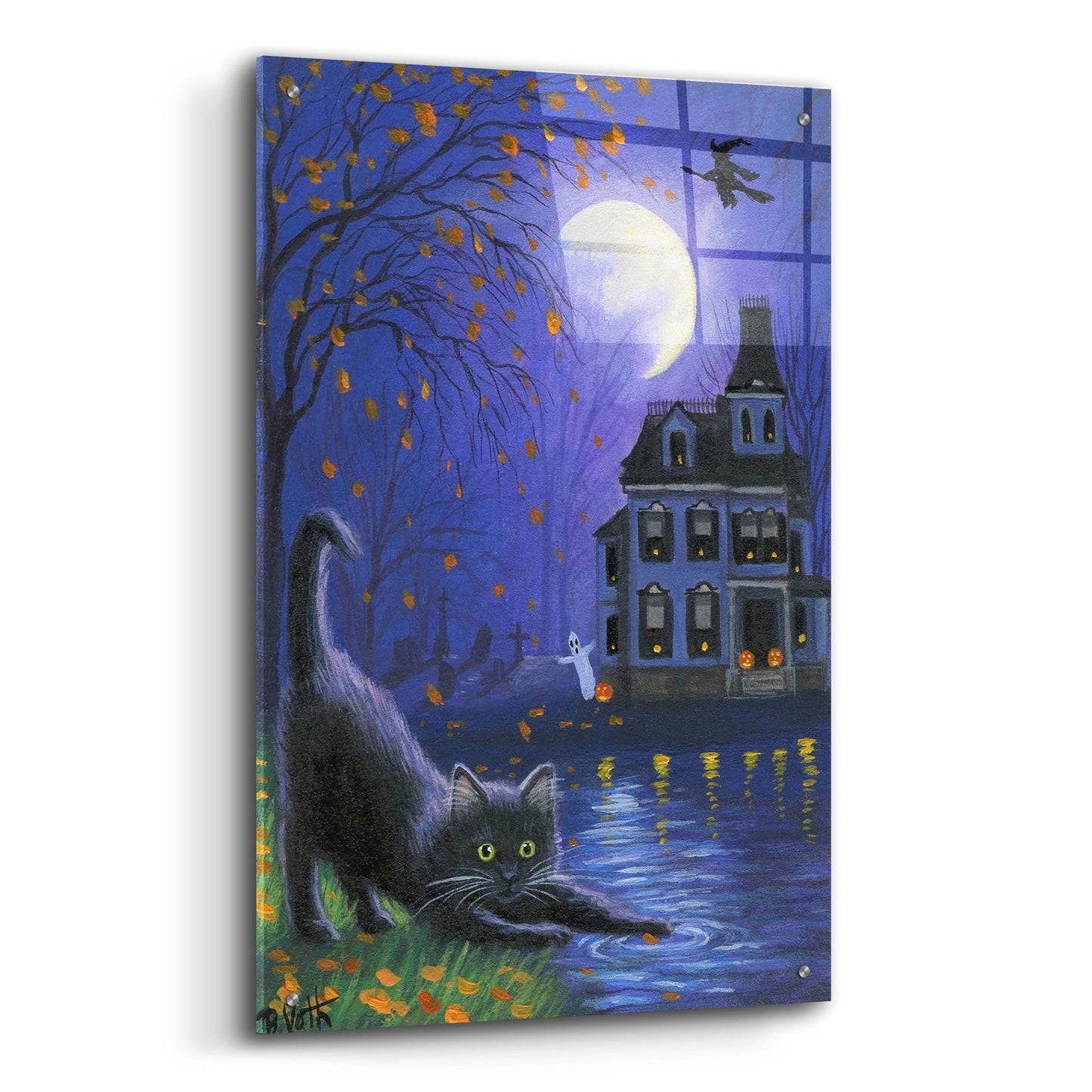 Epic Art 'Witch's Moon' by Bridget Voth, Acrylic Glass Wall Art,24x36