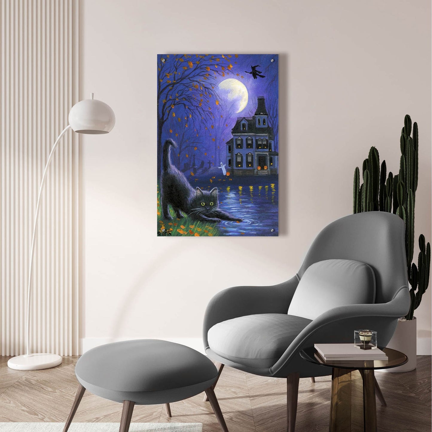 Epic Art 'Witch's Moon' by Bridget Voth, Acrylic Glass Wall Art,24x36