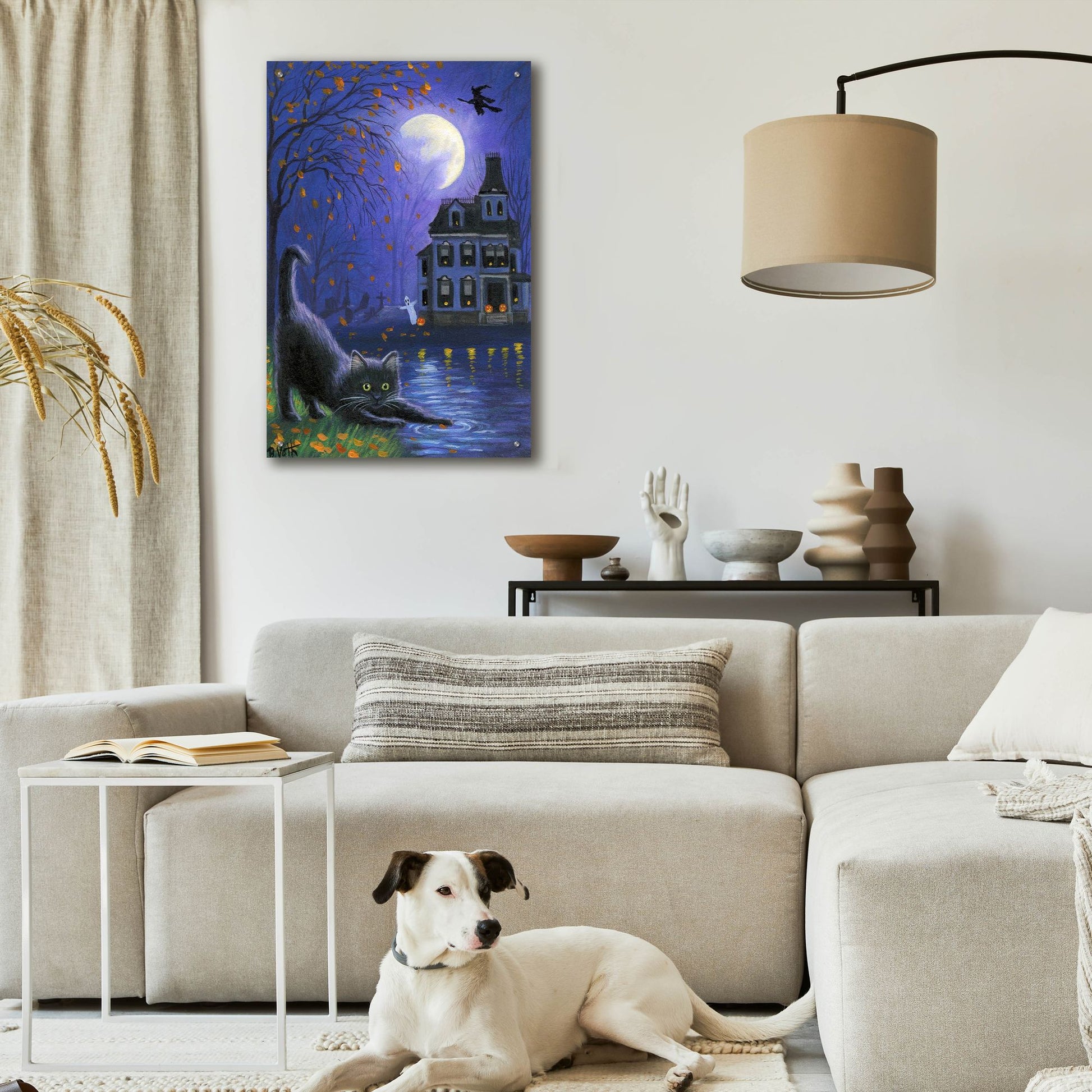 Epic Art 'Witch's Moon' by Bridget Voth, Acrylic Glass Wall Art,24x36