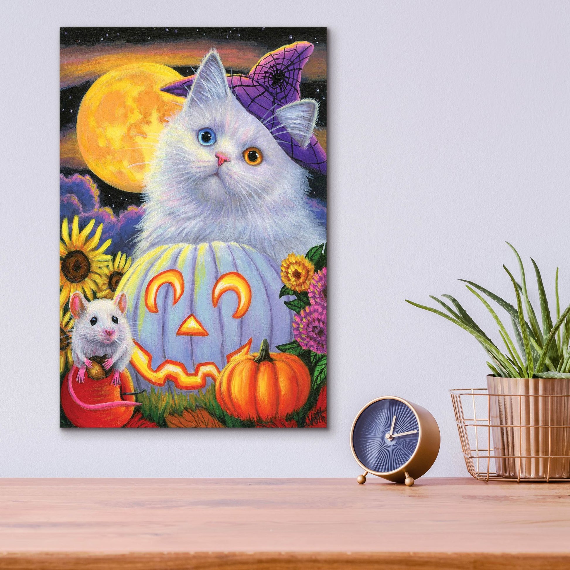 Epic Art 'Boo's Halloween' by Bridget Voth, Acrylic Glass Wall Art,12x16