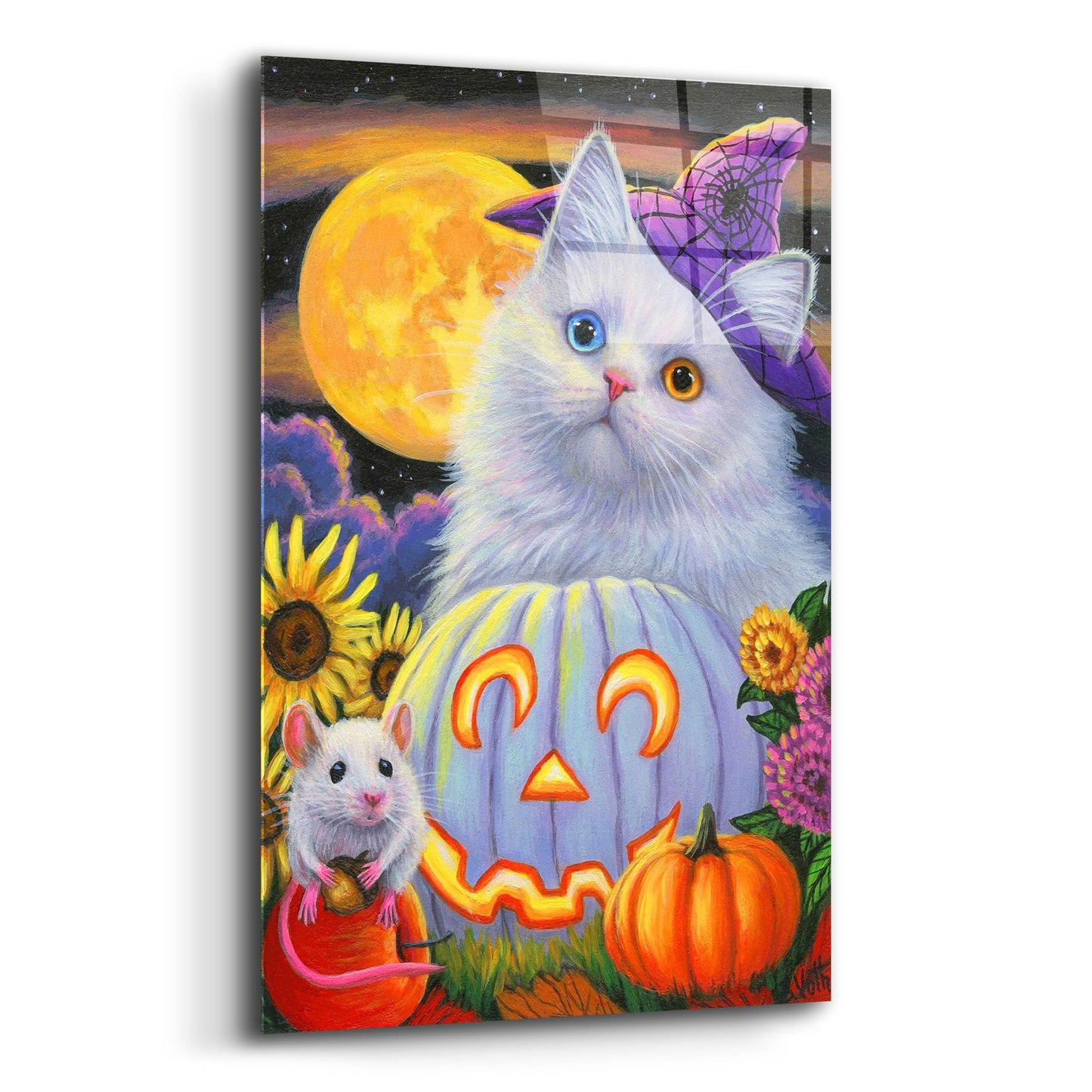 Epic Art 'Boo's Halloween' by Bridget Voth, Acrylic Glass Wall Art,16x24