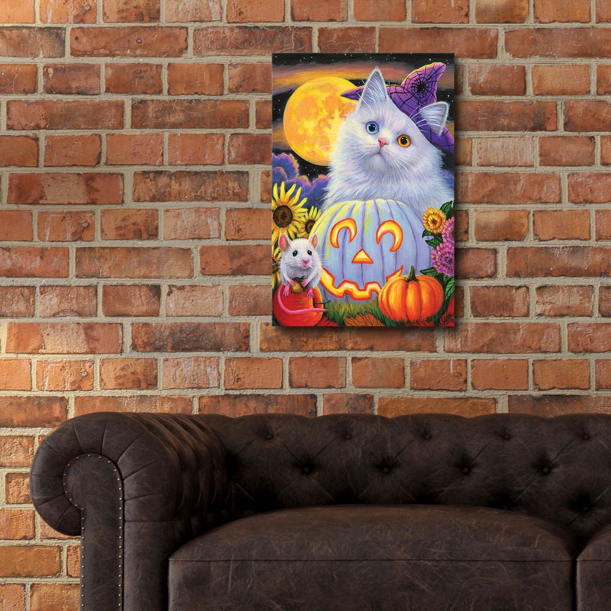Epic Art 'Boo's Halloween' by Bridget Voth, Acrylic Glass Wall Art,16x24