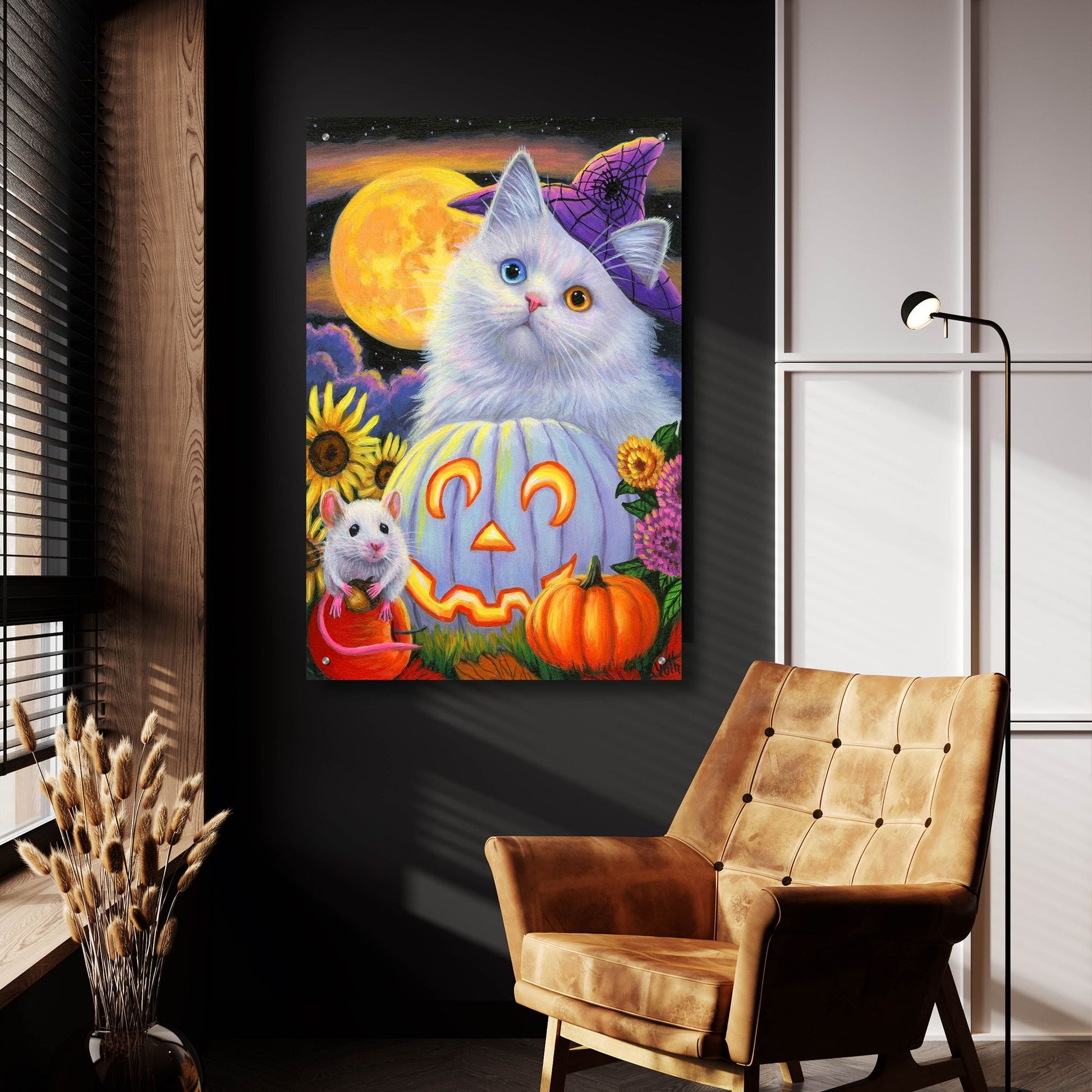 Epic Art 'Boo's Halloween' by Bridget Voth, Acrylic Glass Wall Art,24x36