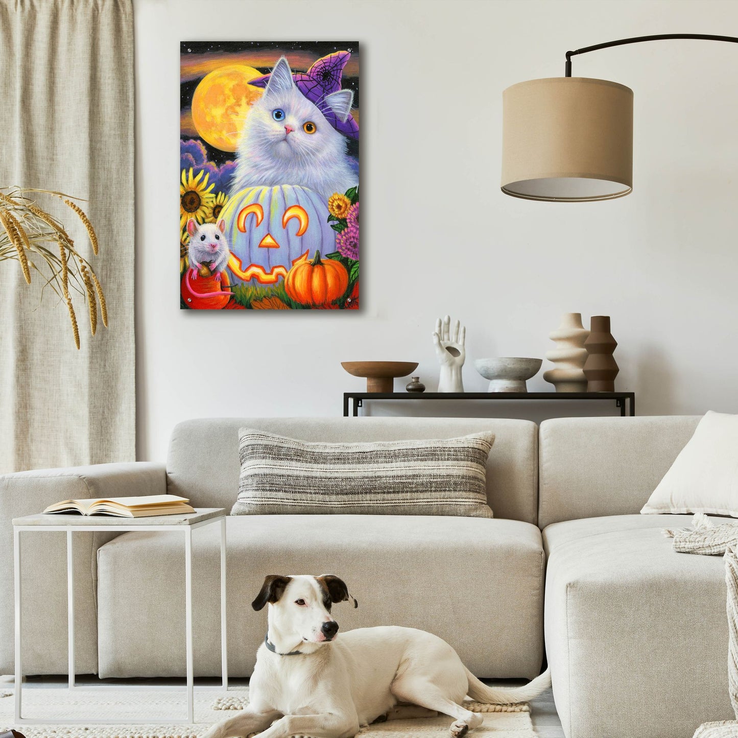 Epic Art 'Boo's Halloween' by Bridget Voth, Acrylic Glass Wall Art,24x36