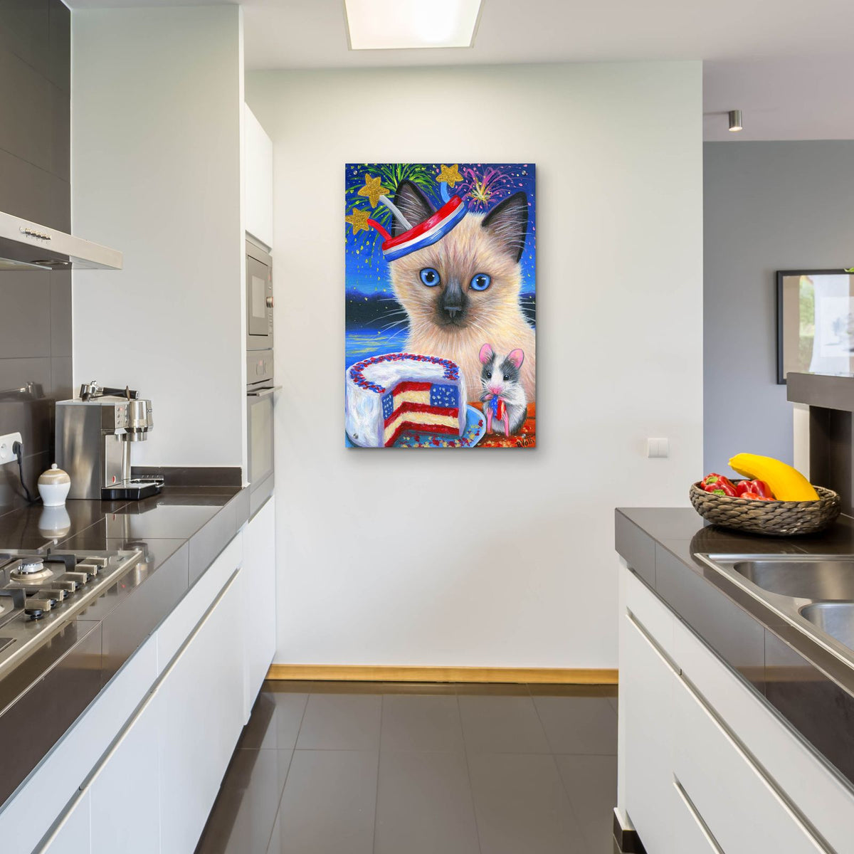Cici's Celebration by Bridget Voth - 24x36 acrylic wall art in a room