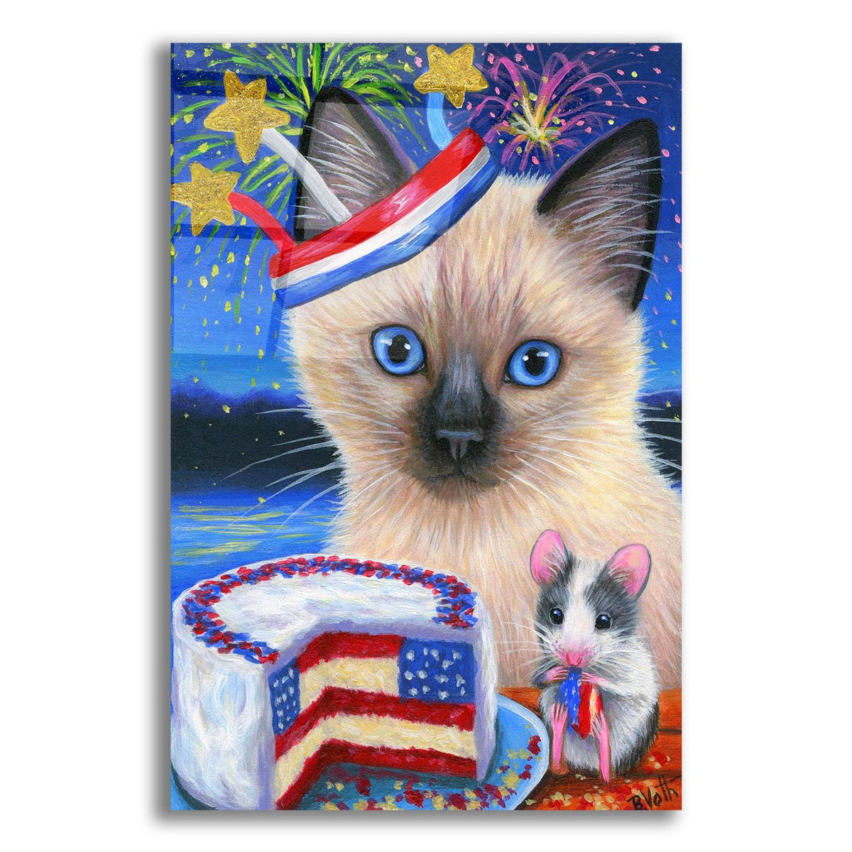 Cici's Celebration by Bridget Voth acrylic glass wall art