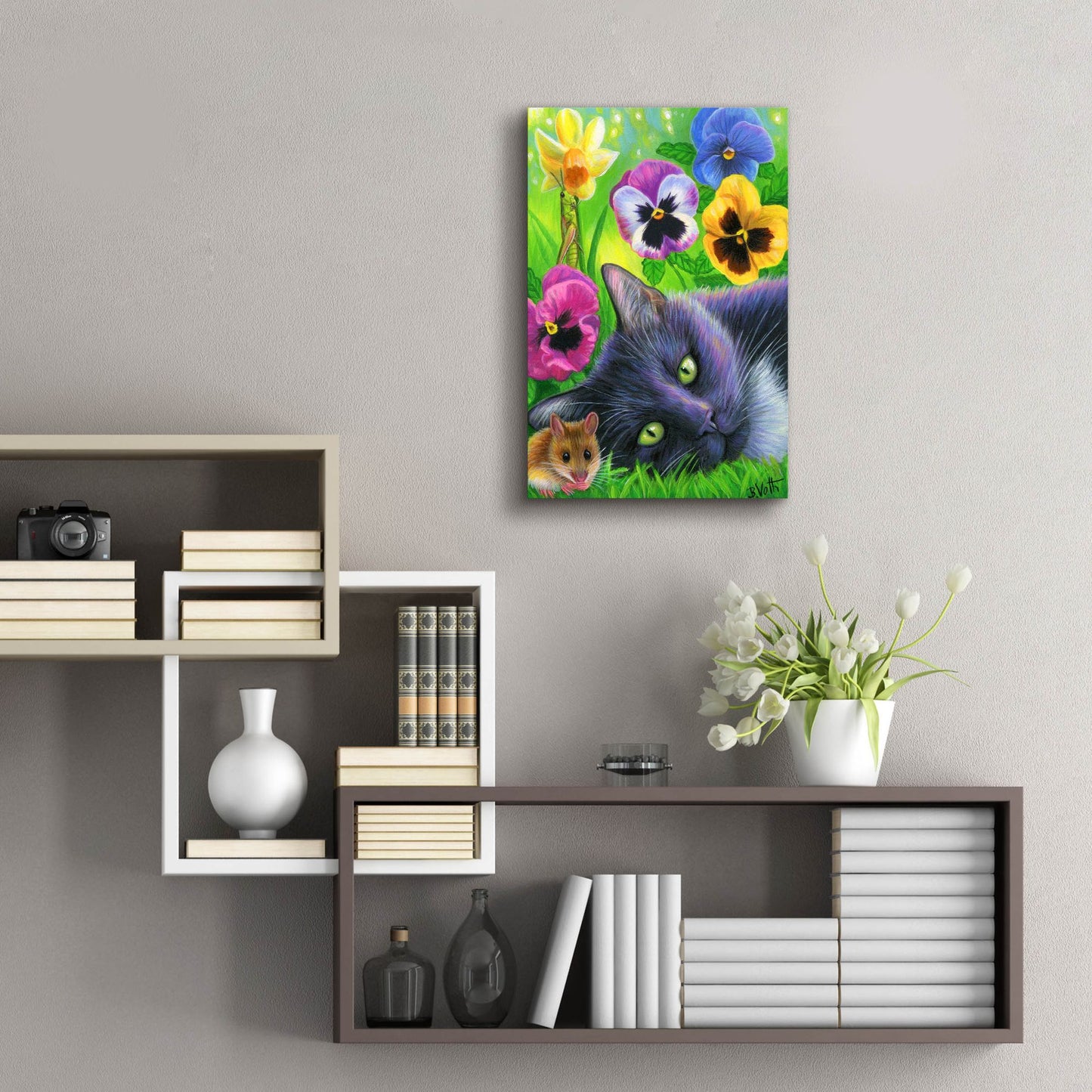 Epic Art 'Dreams Of Spring5' by Bridget Voth, Acrylic Glass Wall Art,16x24