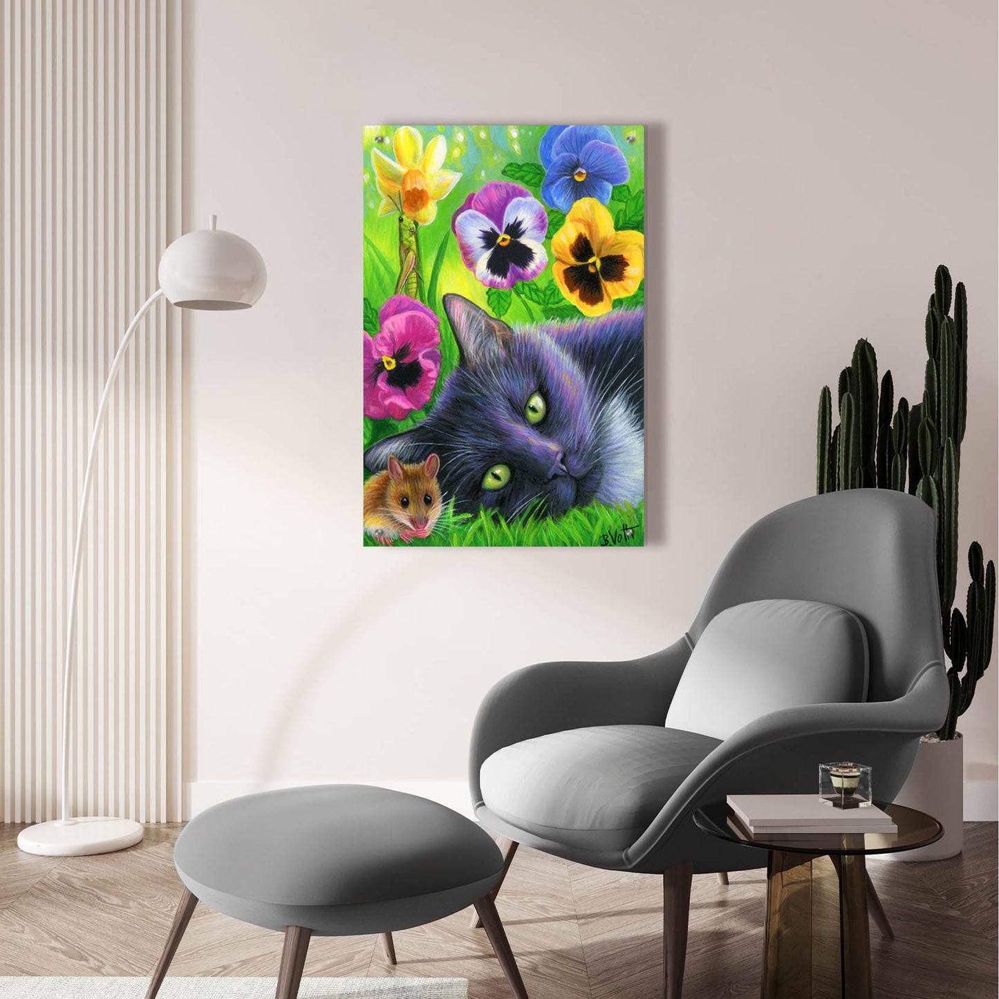 Epic Art 'Dreams Of Spring5' by Bridget Voth, Acrylic Glass Wall Art,24x36