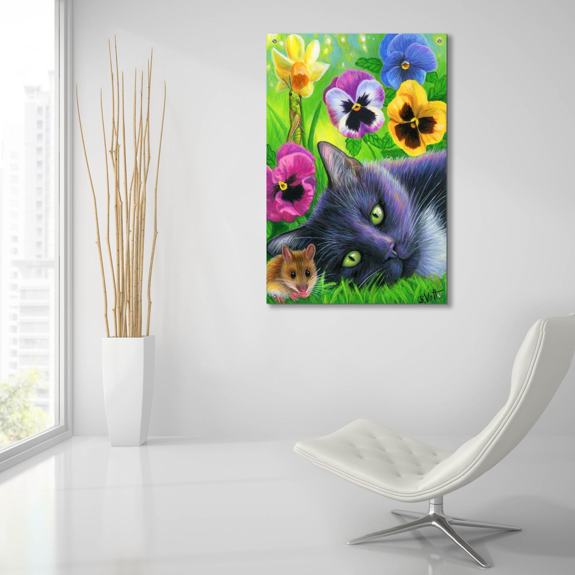 Epic Art 'Dreams Of Spring5' by Bridget Voth, Acrylic Glass Wall Art,24x36