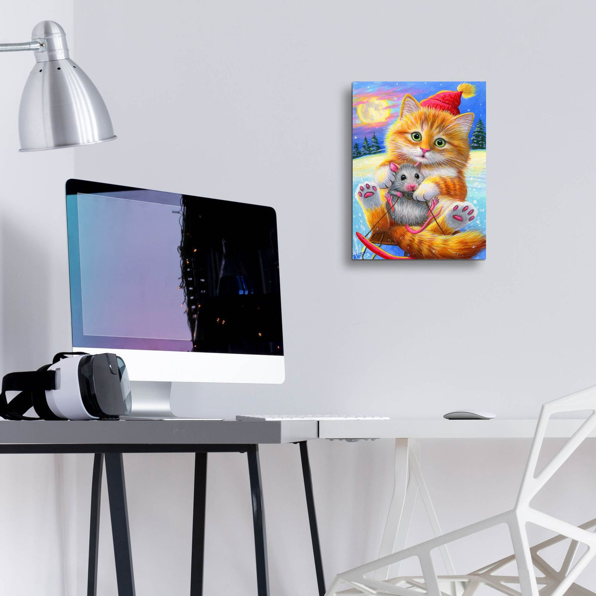 Moonlight Fun!2 by Bridget Voth - 12x16 acrylic wall art in a room