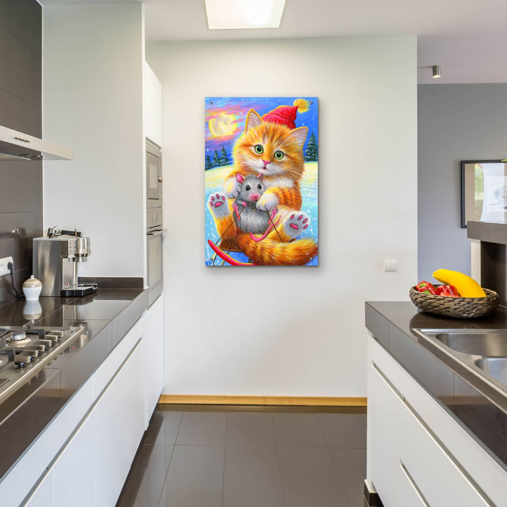 Moonlight Fun!2 by Bridget Voth - 24x36 acrylic wall art in a room