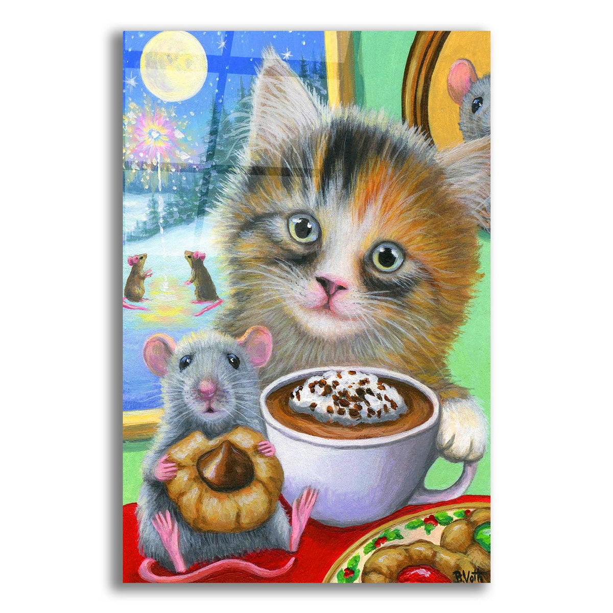 New Year Treats by Bridget Voth acrylic glass wall art