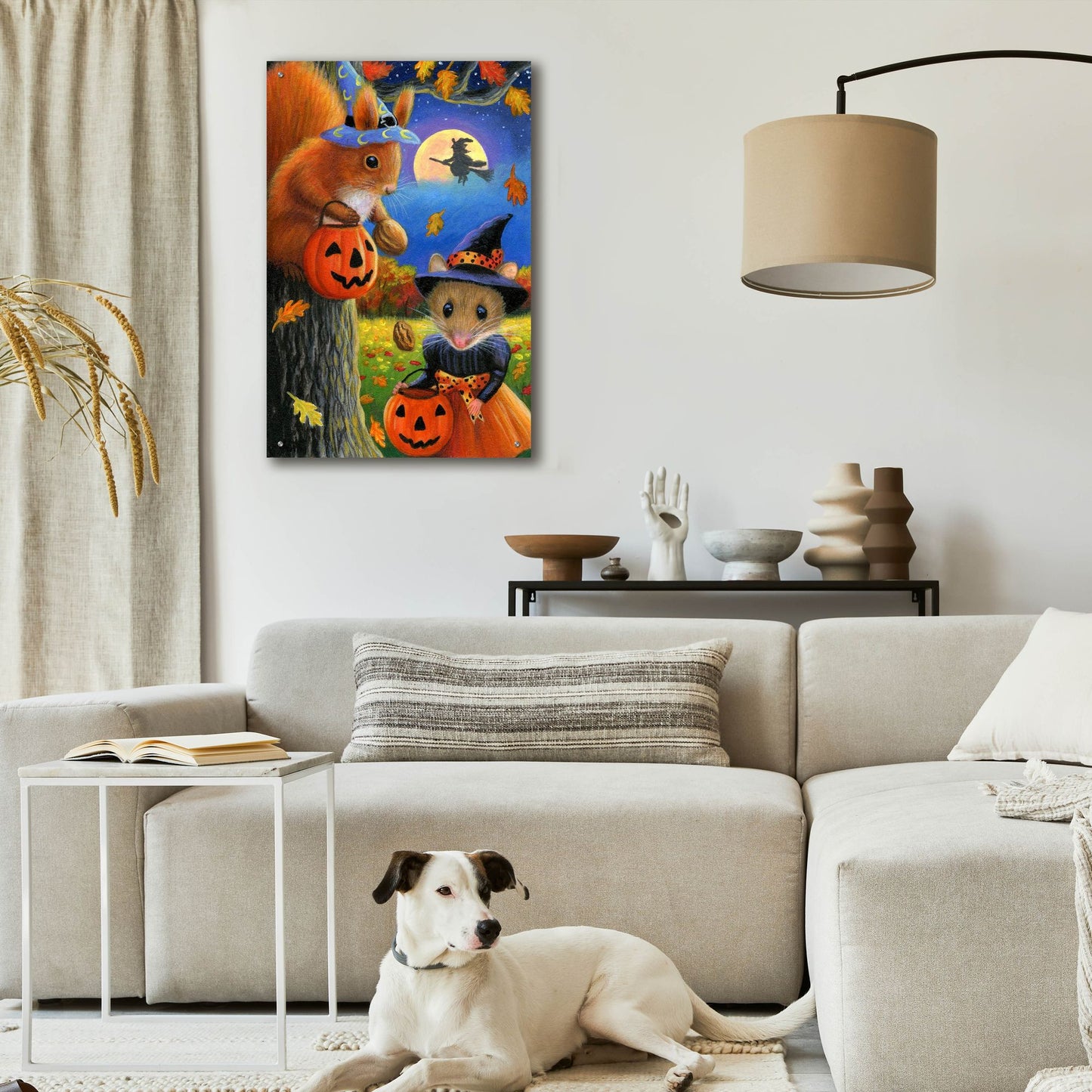 Epic Art 'Nuts For Halloween1' by Bridget Voth, Acrylic Glass Wall Art,24x36