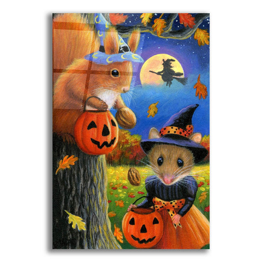 Epic Art 'Nuts For Halloween1' by Bridget Voth, Acrylic Glass Wall Art