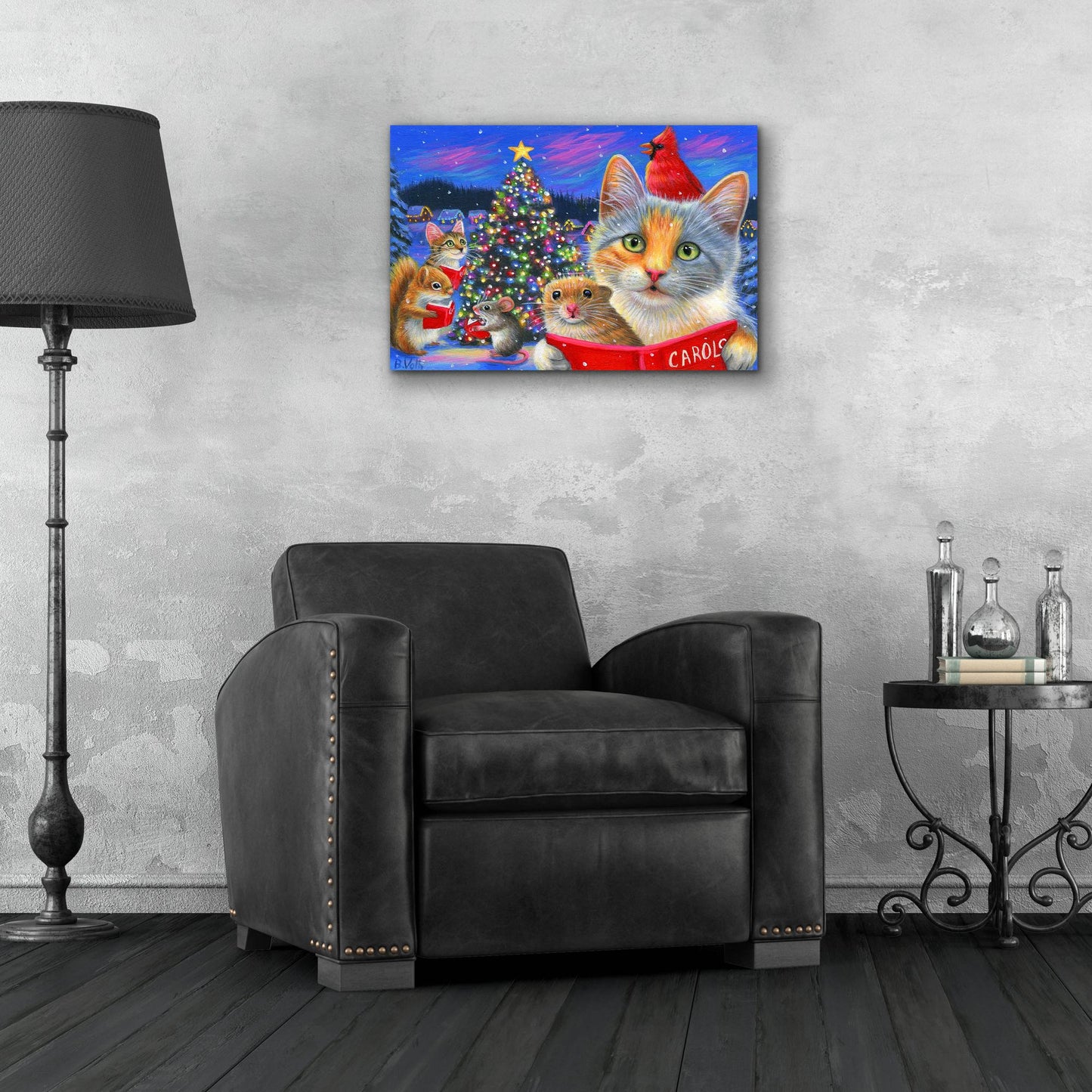 Epic Art 'O Christmas Tree4' by Bridget Voth, Acrylic Glass Wall Art,24x16