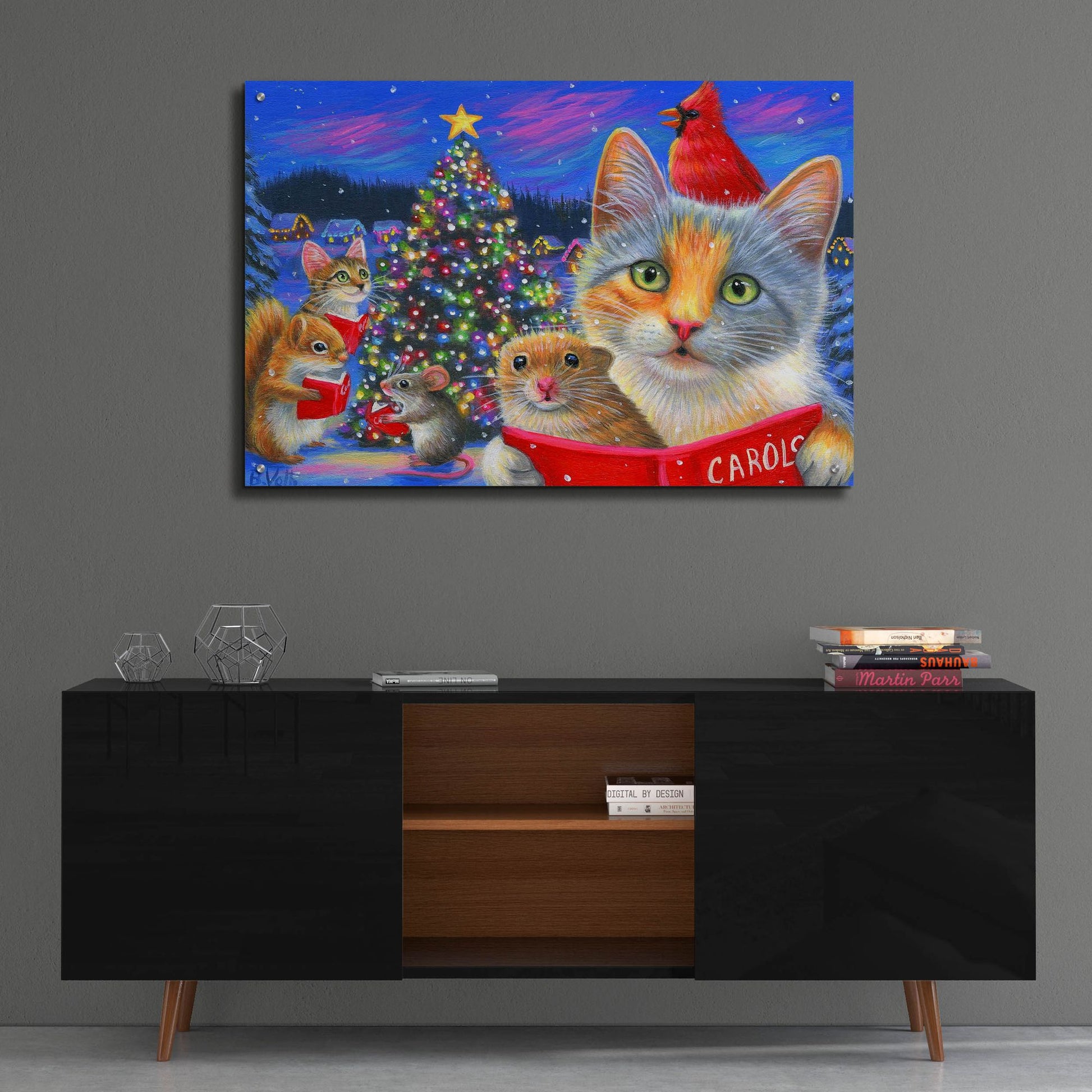 Epic Art 'O Christmas Tree4' by Bridget Voth, Acrylic Glass Wall Art,36x24