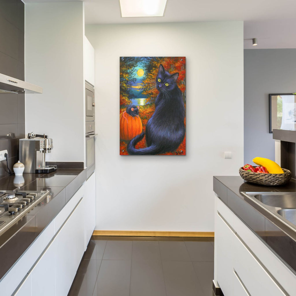 October Moon 2 by Bridget Voth - 24x36 acrylic wall art in a room