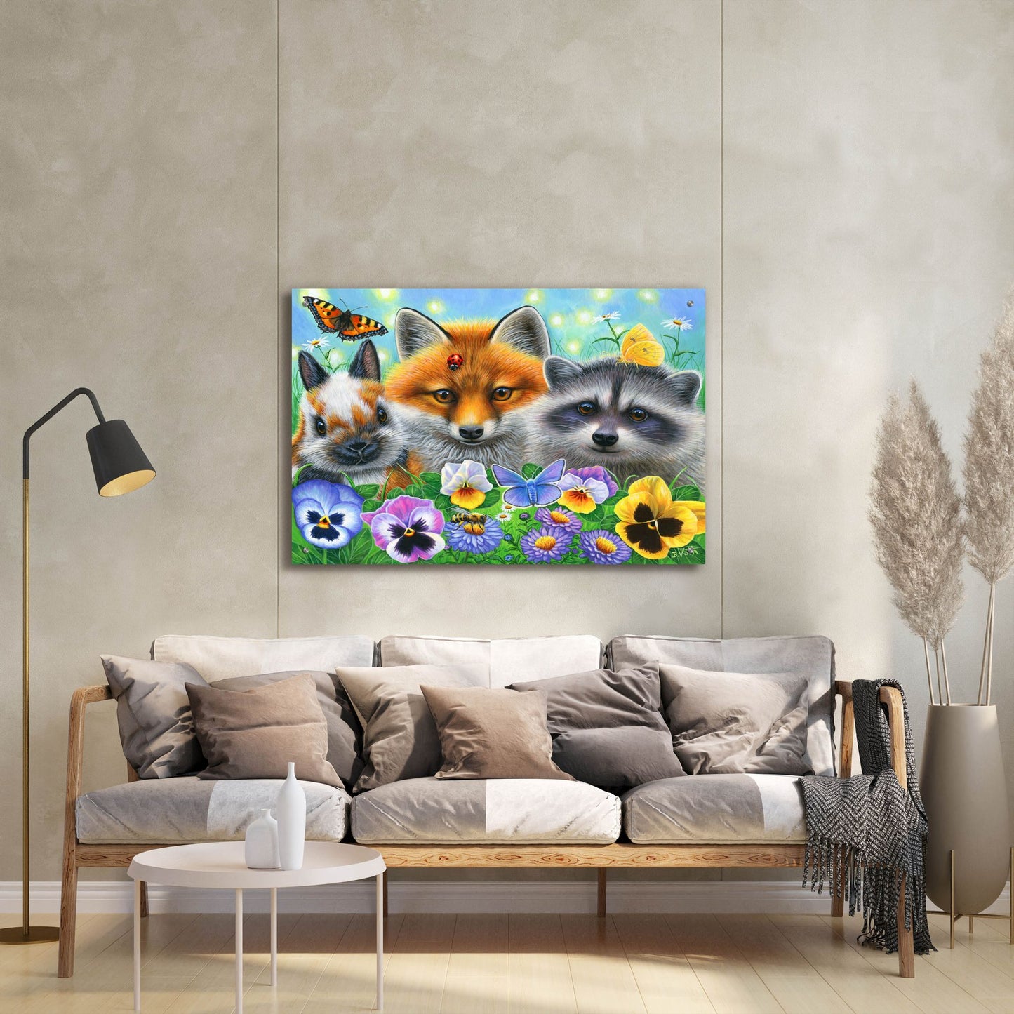 Epic Art 'The Garden Party' by Bridget Voth, Acrylic Glass Wall Art,36x24