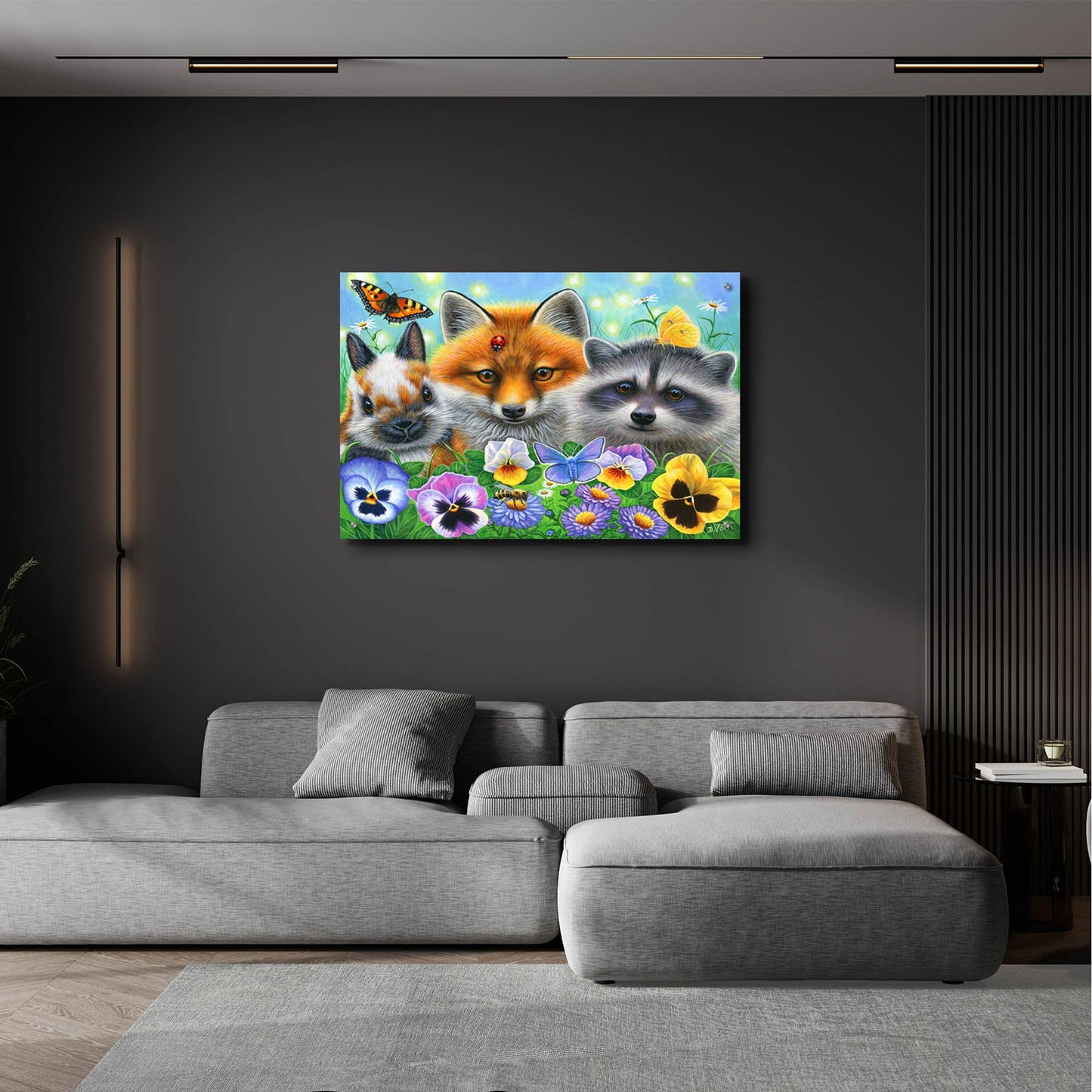 Epic Art 'The Garden Party' by Bridget Voth, Acrylic Glass Wall Art,36x24