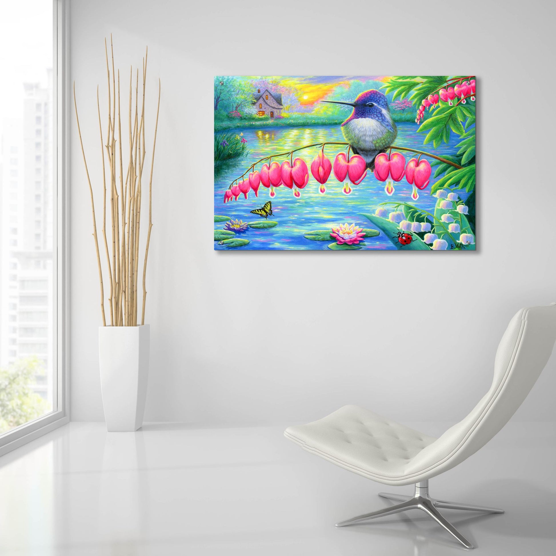 Epic Art 'Morning Glory' by Bridget Voth, Acrylic Glass Wall Art,36x24