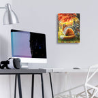 Epic Art 'A Friend For Little Fox' by Bridget Voth, Acrylic Glass Wall Art,12x16